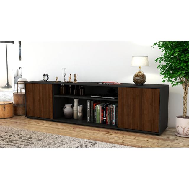 Worthley TV Stand for TVs up to 42" Brayden Studio Colour: Walnut / Matte Anthracite on Productcaster.