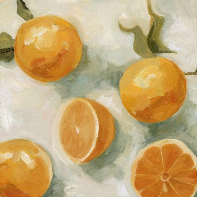 Fresh Citrus IV by Emma Scarvey - Wrapped Canvas Painting Brambly Cottage Size: 30cm H x 30cm W on Productcaster.