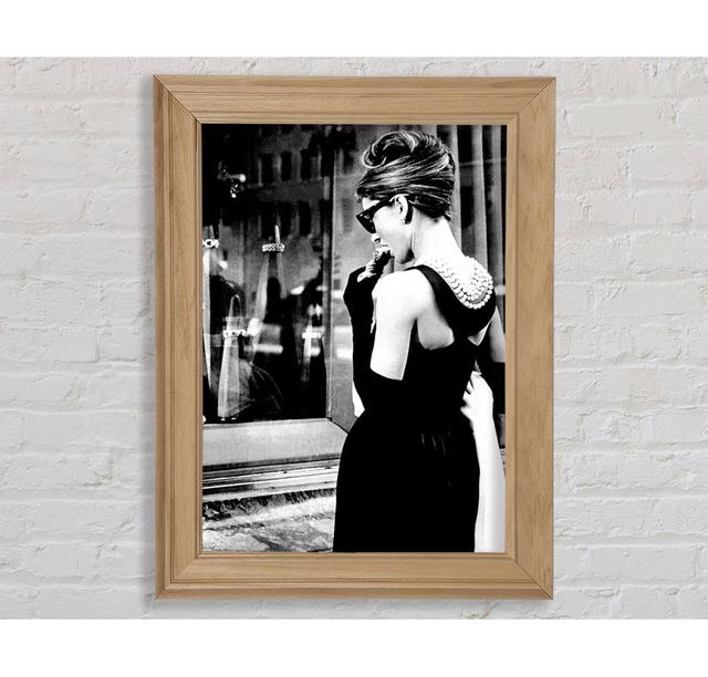 Audrey Hepburn Window Delight - Single Picture Frame Art Prints Bright Star Size: 42cm H x 29.7cm W x 8cm D on Productcaster.