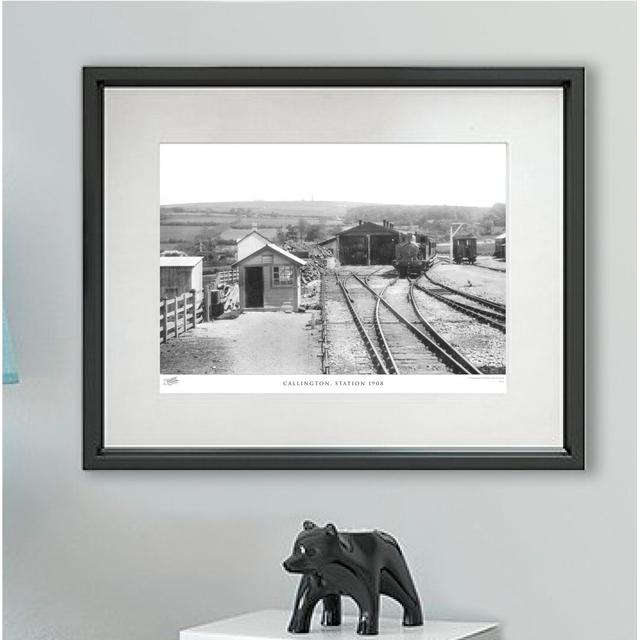 Callington, Station 1908 - Single Picture Frame Print on Wood The Francis Frith Collection Size: 45cm H x 60cm W x 2.3cm D on Productcaster.