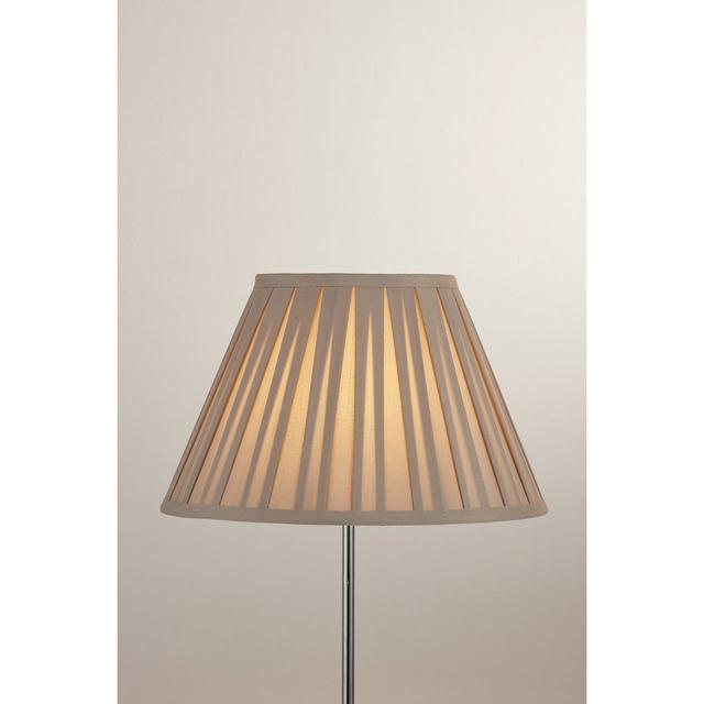 22Cm H Polyester Empire Lamp Shade ( Clip On ) Fairmont Park Colour: Grey on Productcaster.