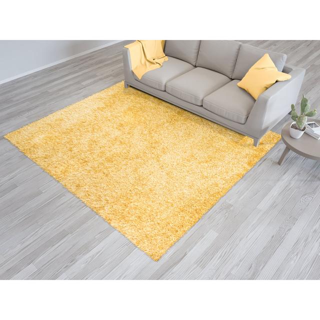 Bonenfant No Pattern Machine Woven Yellow Area Rug Metro Lane Rug Size: Rectangle 200cm x 290cm on Productcaster.