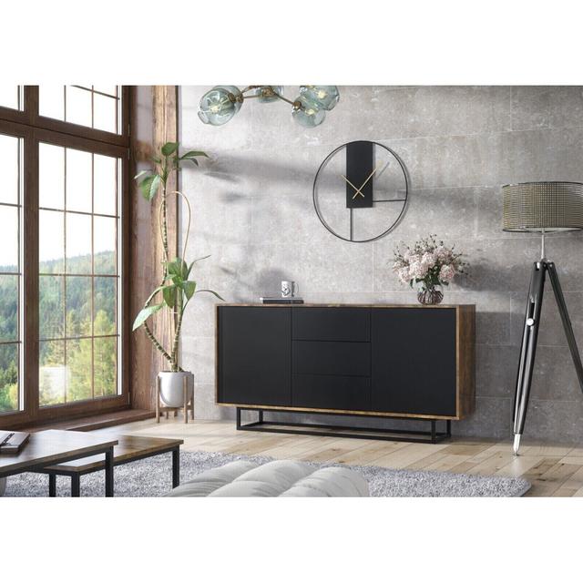 Fellsburg 140cm Sideboard Borough Wharf Colour: Industrial/Black on Productcaster.