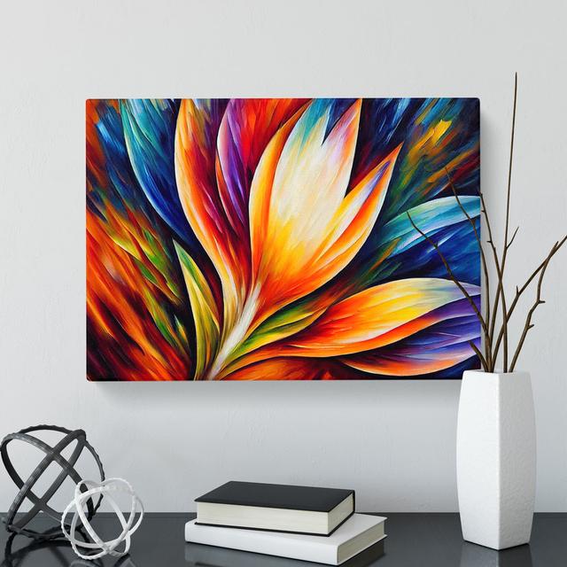 Bird Feather Art Vol.2 Abstract - Wrapped Canvas Painting Marlow Home Co. Size: 40cm H x 60cm W x 3cm D on Productcaster.