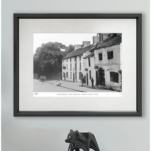 Prestbury, Old Houses, High Street 1896 - Single Picture Frame Print The Francis Frith Collection Size: 60cm H x 80cm W x 2.3cm D on Productcaster.