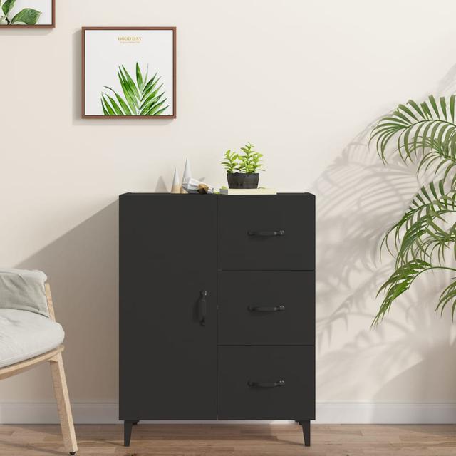 Arjane 69.5cm Sideboard George Oliver Colour: Black on Productcaster.