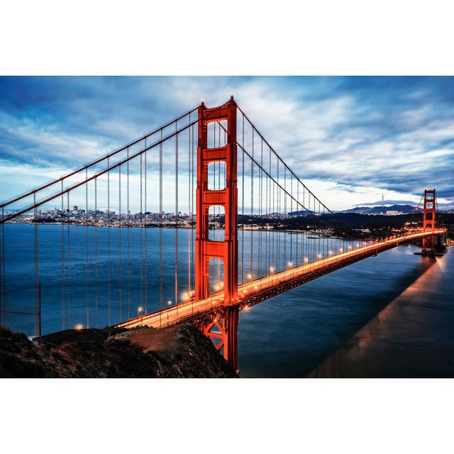 Golden Gate Bridge by Vwalakte - Wrapped Canvas Photograph 17 Stories Size: 81cm H x 122cm W on Productcaster.