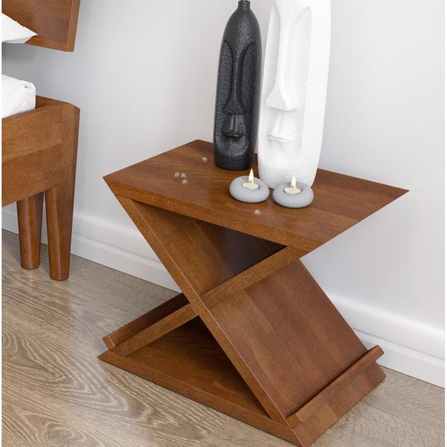 Eng Bedside Table Corrigan Studio Colour: Walnut on Productcaster.