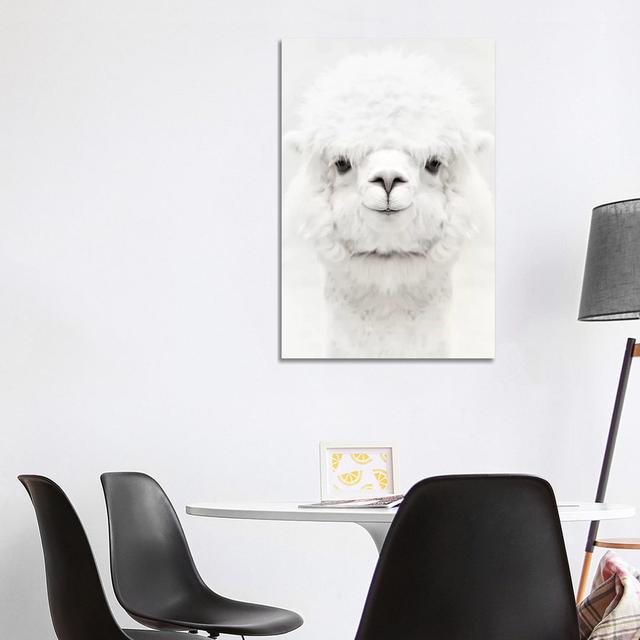 Smiling Alpaca - Wrapped Canvas Painting Natur Pur Size: 101.6cm H x 66.04cm W x 1.9cm D on Productcaster.