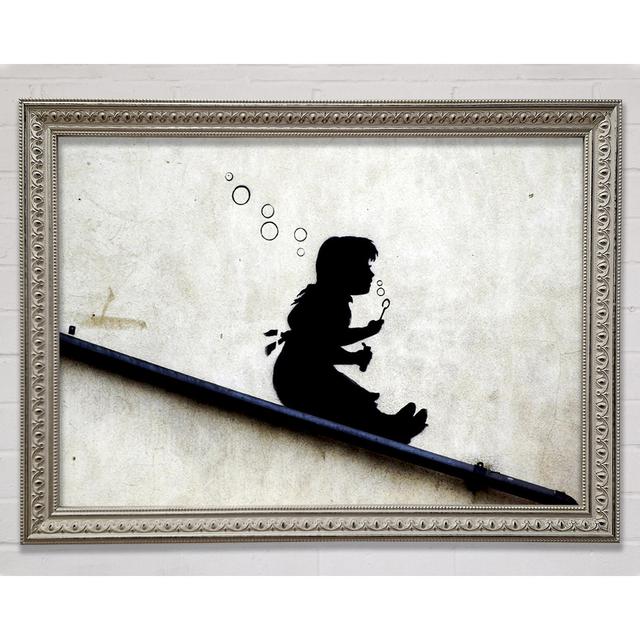 Drain Pipe Bubble Girl Framed Print Bright Star Size: 29.7cm H x 42cm W on Productcaster.