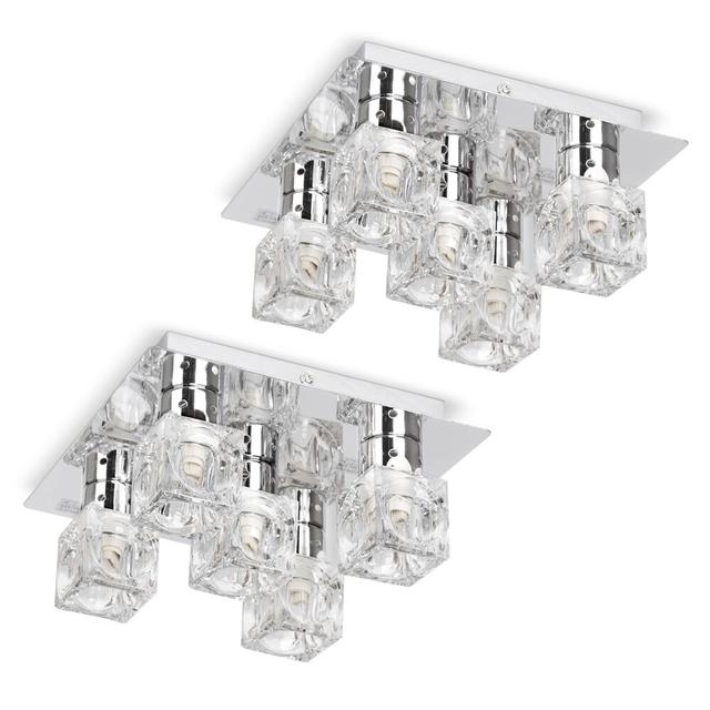 Eshleman Glass Flush Mount (Set of 2) Fairmont Park on Productcaster.