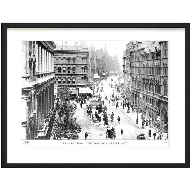 Birmingham, Corporation Street 1890 - Single Picture Frame Print The Francis Frith Collection Size: 60cm H x 80cm W x 2.3cm D on Productcaster.