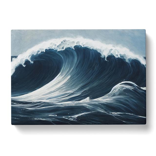 Passionate Ocean Wave House of Hampton Size: 35cm H x 50cm W x 3cm D on Productcaster.