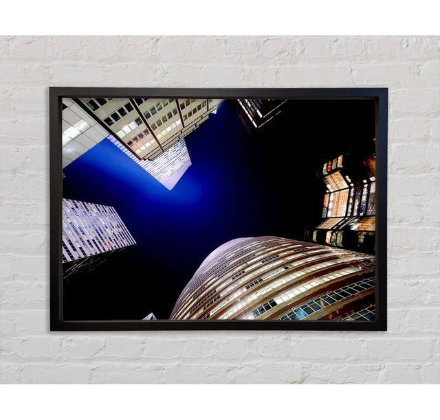 The Chrysler Building Blue Nights - Print Ebern Designs Size: 84.1cm H x 118.9cm W x 3.3cm D on Productcaster.