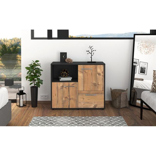 Sideboard Sousanna ModernMoments Farbe (Korpus/Front): Pinie/Anthrazit on Productcaster.