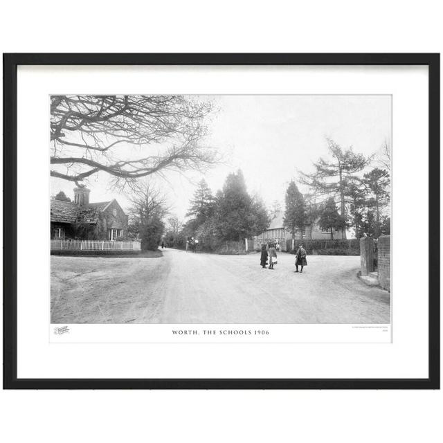 Worth, The Schools 1906 by Francis Frith - Single Picture Frame Print The Francis Frith Collection Size: 28cm H x 36cm W x 2.3cm D on Productcaster.