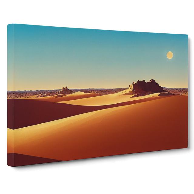 Glorious Desert - Wrapped Canvas Graphic Art Natur Pur Size: 40cm H x 60cm W x 3cm D on Productcaster.