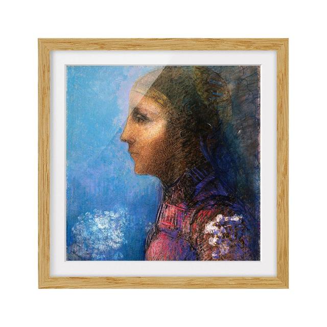 'Le Drapeau' by Odilon Redon Framed Print East Urban Home Frame Options: Natural oak, Size: 50cm H x 50cm W on Productcaster.