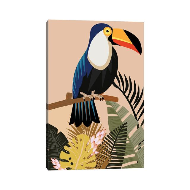 Vintage Natural Imprint Tropical - Wrapped Canvas Print 17 Stories Size: 30.48cm H x 20.32cm W x 1.91cm D on Productcaster.