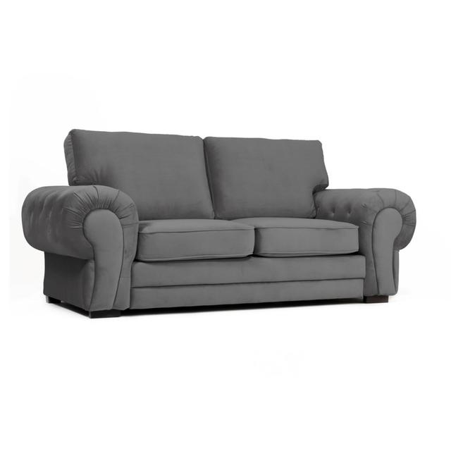 Verona Fonda 2 Seater Velvet Sofa Rosdorf Park Upholstery Colour: Asphalt on Productcaster.