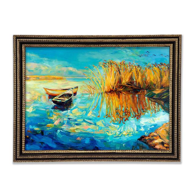 Twin Sailboat Reflections - Print Longshore Tides Size: 59.7cm H x 84.1cm W x 3cm D on Productcaster.