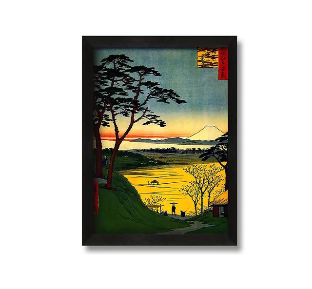 Hiroshige Grandpas Treehouse - Picture Frame Graphic Art on Canvas Ophelia & Co. Size: 30cm H x 21cm W x 10cm D on Productcaster.