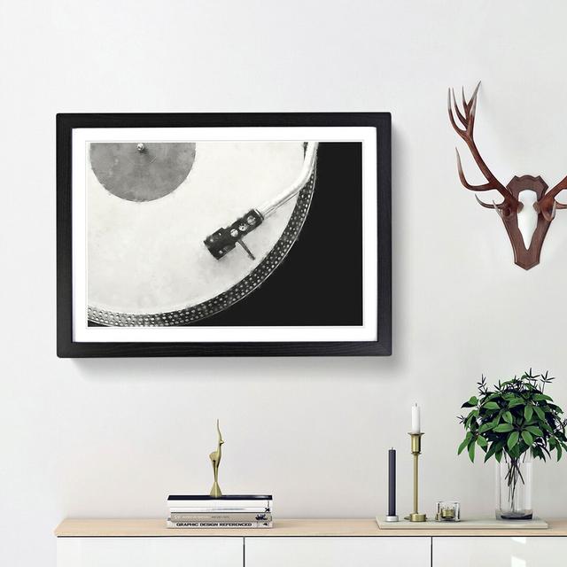 Needle of the Turntable - Picture Frame Graphic Art Print East Urban Home Frame Option: Black Framed, Size: 24cm H x 33cm W x 2cm D on Productcaster.