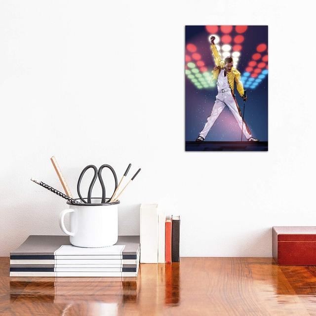 Freddie Mercury by Nikita Abakumov - Wrapped Canvas Print Latitude Run Size: 30.48cm H x 20.32cm W x 1.91cm D on Productcaster.