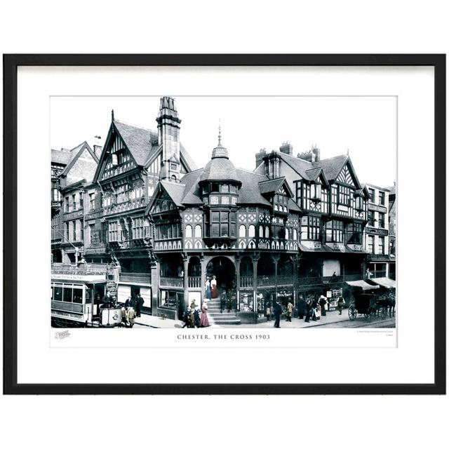 Chester, The Cross 1903 by Francis Frith - Single Picture Frame Print The Francis Frith Collection Size: 28cm H x 36cm W x 2.3cm D, Colour: Black/Whit on Productcaster.