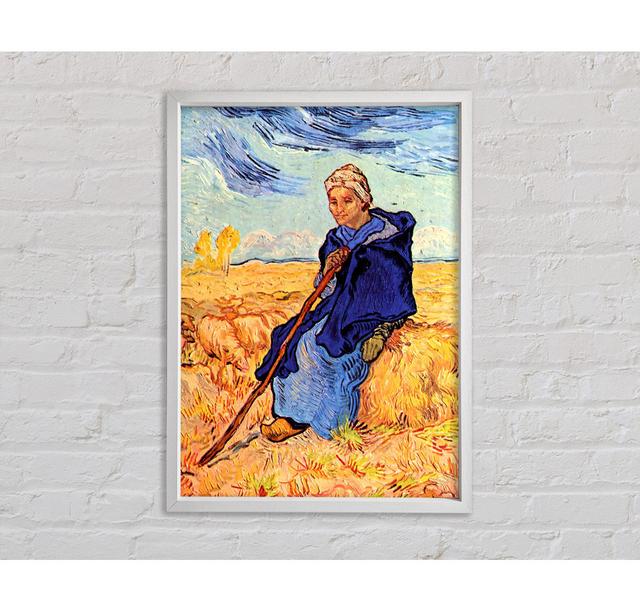 Van Gogh The Shepherdess Framed Print Bright Star Size: 100.1cm H x 141.4cm W on Productcaster.