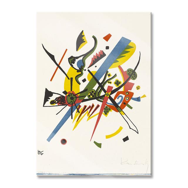 Accompanied Contrast by Wassily Kandinsky - Unframed Graphic Art on Glass Ivy Bronx Size: 100cm H x 70cm W x 0.4cm D on Productcaster.