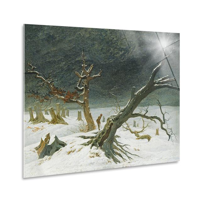 Wandbild Winterlandschaft von Caspar Friedrich Rosalind Wheeler Format: Kunststoff/Acryl, Größe: 100 cm H x 140 cm B on Productcaster.