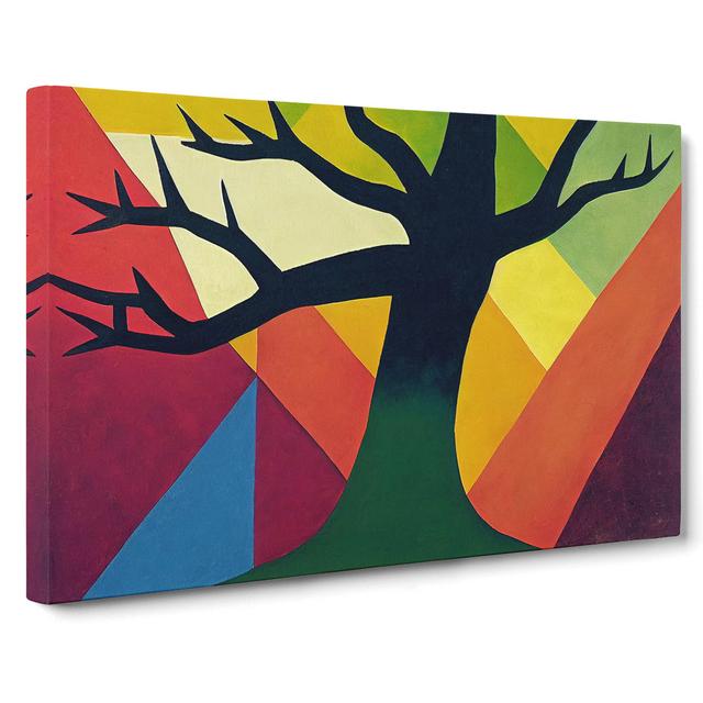 Handsome Abstract Tree - Wrapped Canvas Graphic Art ClassicLiving Size: 35cm H x 50cm W x 3cm D on Productcaster.