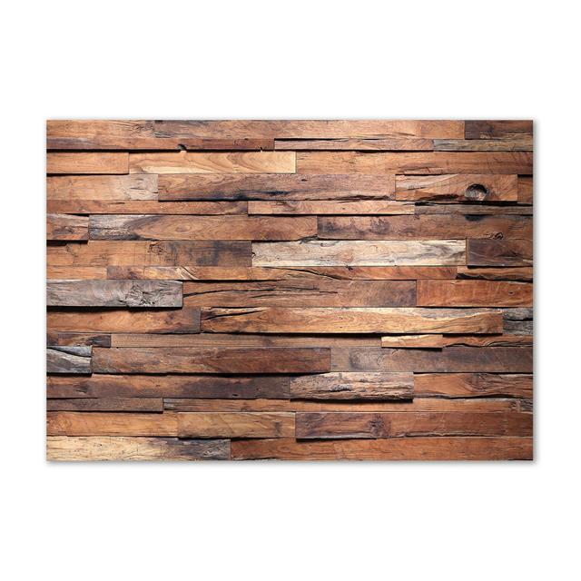 Holzwand - Kunstdrucke auf Leinwand - Wrapped Canvas Union Rustic on Productcaster.