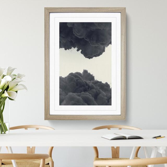 Between the Clouds - Picture Frame Graphic Art East Urban Home Size: 65cm H x 48cm W x 2cm D, Frame Option: Oak on Productcaster.