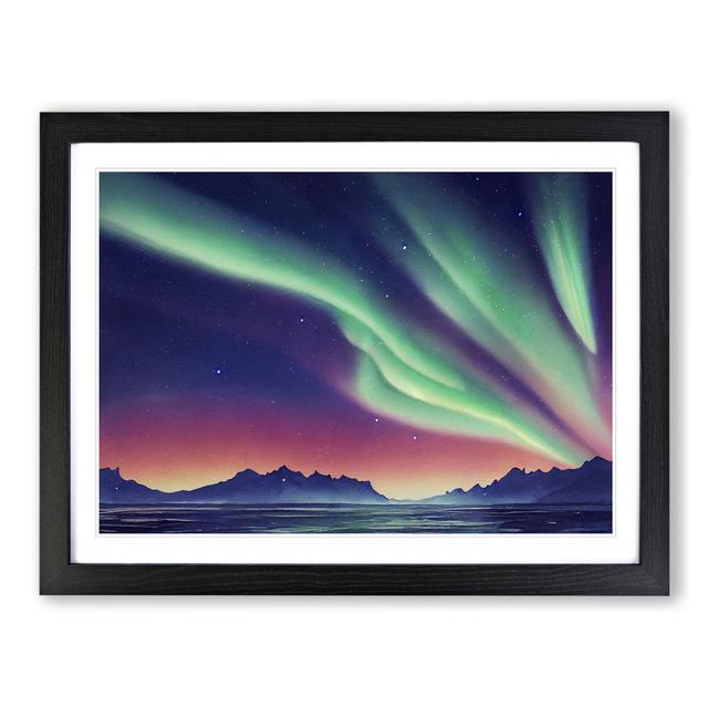 Northern Lights Vol.2 - Single Picture Frame Art Prints 17 Stories Size: 46cm H x 64cm W x 2cm D, Frame Colour: Black on Productcaster.