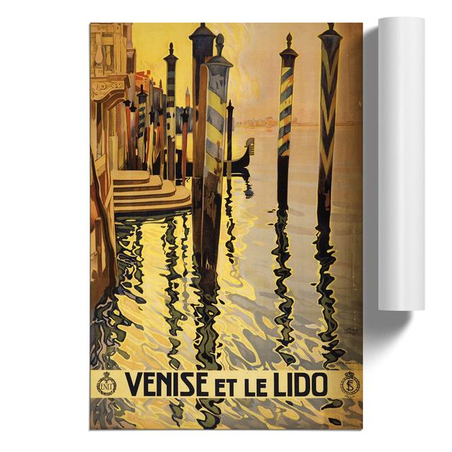 Vintage Travel Venice Vol.1 - No Frame Print East Urban Home Size: 59cm H x 42cm W x 0.1cm D on Productcaster.