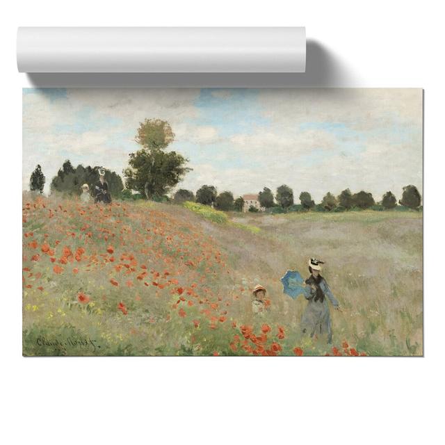 Poppy Field Vol.1 by Claude Monet - Unframed Painting East Urban Home Size: 30cm H x 42cm W x 0.1cm D on Productcaster.