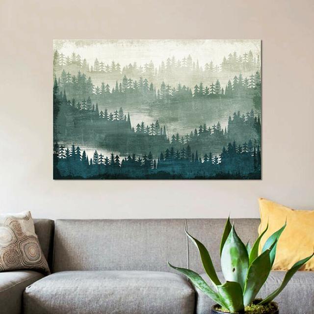 'Mountainscape I' by Michael Mullan Graphic Art Print on Wrapped Canvas East Urban Home Size: 45.72cm H x 66.04cm W x 1.91cm D on Productcaster.