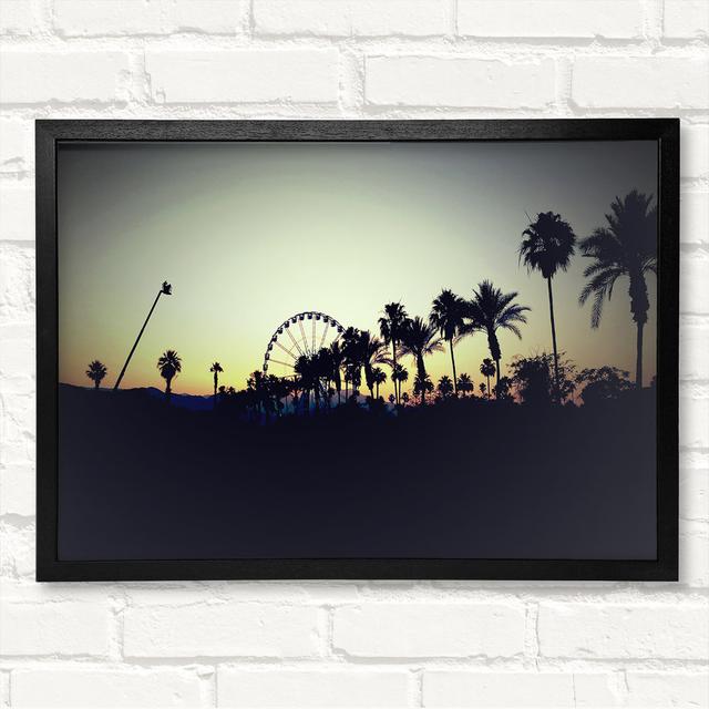 Fairground At Dusk Framed Print 17 Stories Size: 42cm H x 59.7cm W on Productcaster.