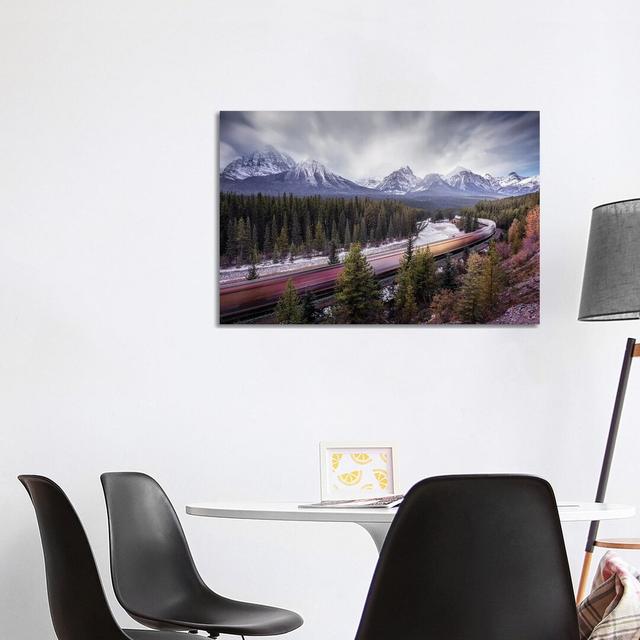 Fast Train by Jorge Ruiz Dueso - Wrapped Canvas Print Alpen Home Size: 66.04cm H x 101.6cm W x 3.81cm D on Productcaster.