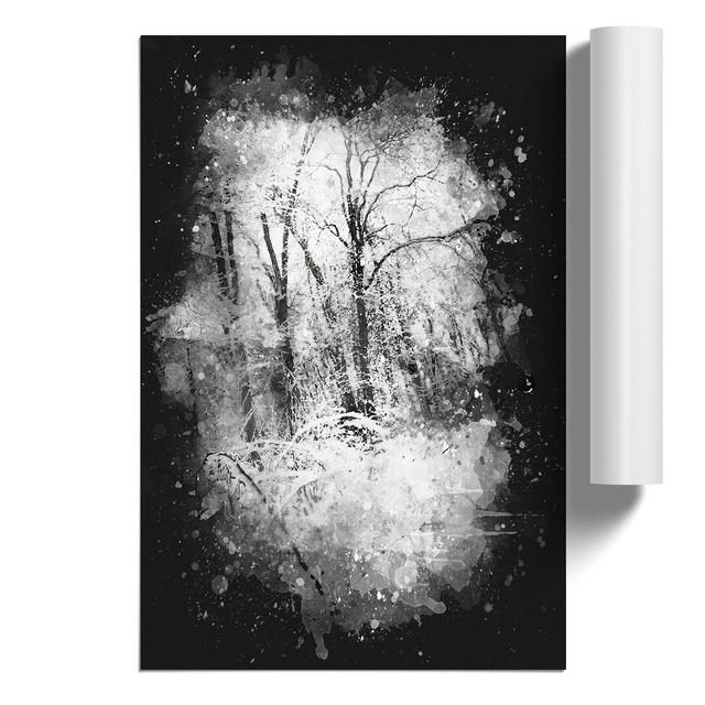 Winter Forest Vol.4 Paint Splash - Unframed Graphic Art East Urban Home Size: 42cm H x 30cm W x 0.1cm D on Productcaster.