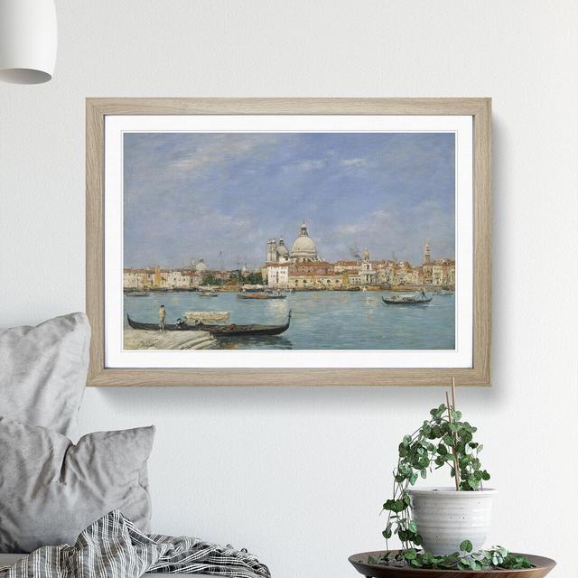 Venice Santa Maria Della Salute by Eugene Boudin - Picture Frame Painting East Urban Home Size: 27cm H x 36cm W x 2cm D, Frame Option: Oak Framed on Productcaster.