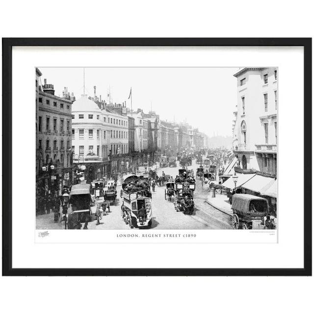 'London, Regent Street C1890' by Francis Frith - Picture Frame Photograph Print on Paper The Francis Frith Collection Size: 60cm H x 80cm W x 2.3cm D on Productcaster.