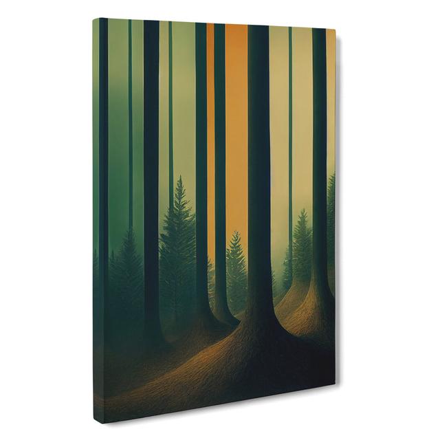 The Stunning Forest - Wrapped Canvas Print Alpen Home Size: 60cm H x 40cm W x 3cm D on Productcaster.