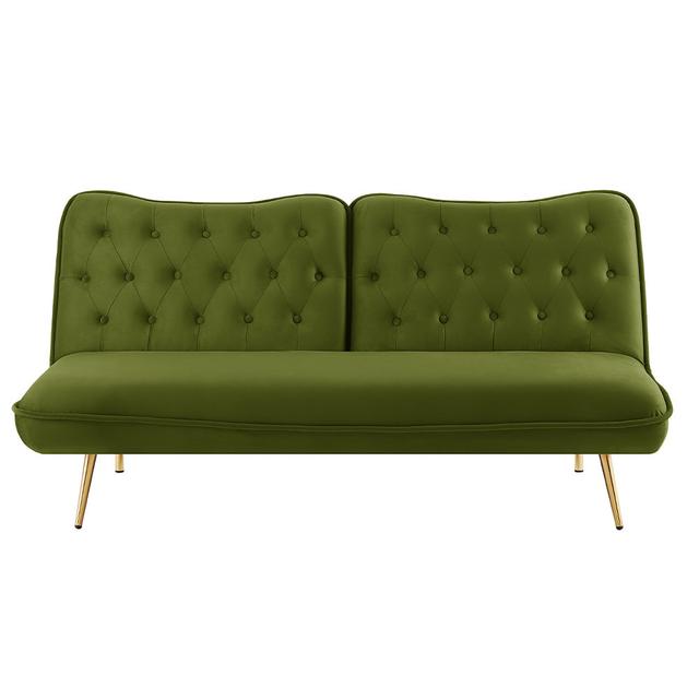 Palominas Sofa Rosdorf Park Upholstery Colour: Green on Productcaster.