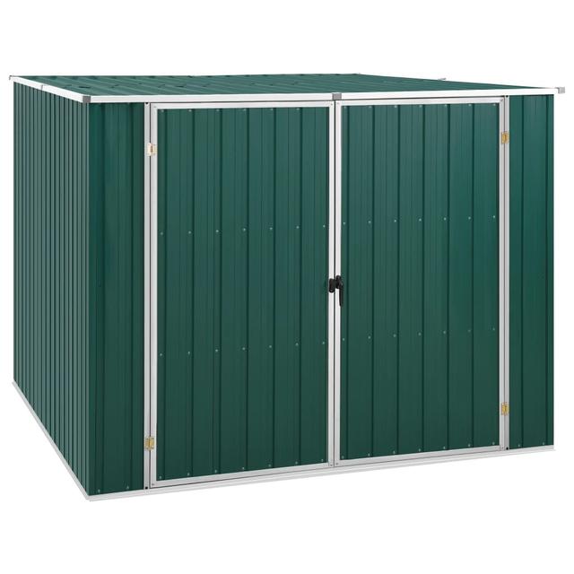 Celada Garden Shed 195 x 198 x 159 cm Galvanised Steel Dakota Fields Colour: Green on Productcaster.