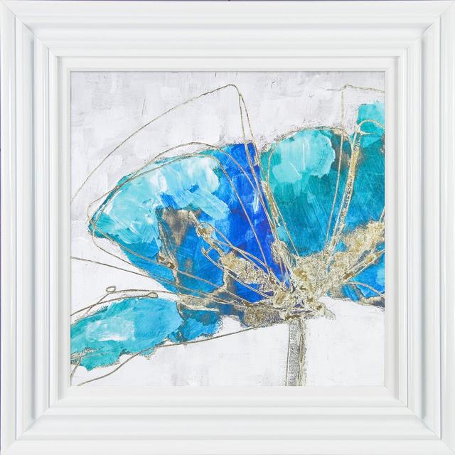 'Blue Poppy III' Art Print East Urban Home Format: Framed Paper on Productcaster.