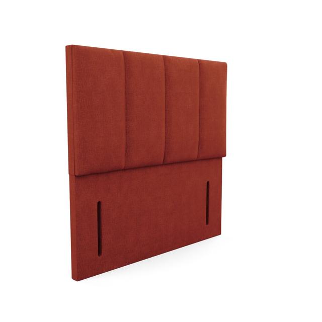 Upholstered Headboard Brayden Studio Upholstery: Linen - Orange, Size: Double (4'6) on Productcaster.