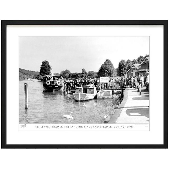 'Henley on Thames, the Landing Stage and Steamer Goring C1955' by Francis Frith - Picture Frame Photograph Print on Paper The Francis Frith Collection on Productcaster.